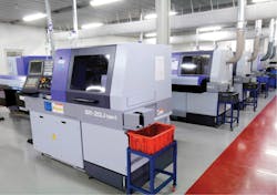 Figure 3: Computerized numerical control (CNC) milling technology machines specifically engineered for medical/dental device production have improved drastically over the last decade, increasing production volume and accuracy as well as bringing down the clinician’s cost of the implant. Figure 3: Computerized numerical control (CNC) milling technology machines specifically engineered for medical/dental device production have improved drastically over the last decade, increasing production volume and accuracy as well as bringing down the clinician’s cost of the implant.