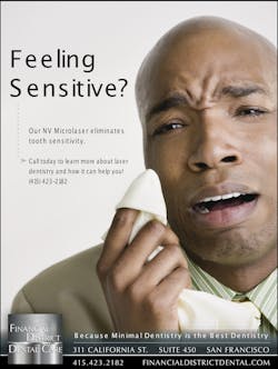 Figure 2: Address patients’ “What’s in it for me?” question by eliminating tooth sensitivity. Figure 2: Address patients’ “What’s in it for me?” question by eliminating tooth sensitivity.
