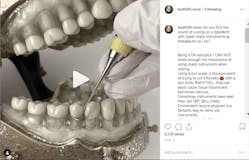 Irene M. Iancu, BSc, RDH, has found that video posts of her teaching are a big hit on Instagram.