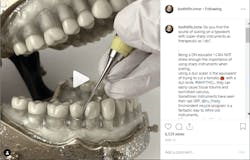 Irene M. Iancu, BSc, RDH, has found that video posts of her teaching are a big hit on Instagram. Irene M. Iancu, BSc, RDH, has found that video posts of her teaching are a big hit on Instagram.