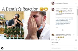 This post from Dr. Matt Asaro is a good example of humorous yet informative Instagram content. This post from Dr. Matt Asaro is a good example of humorous yet informative Instagram content.