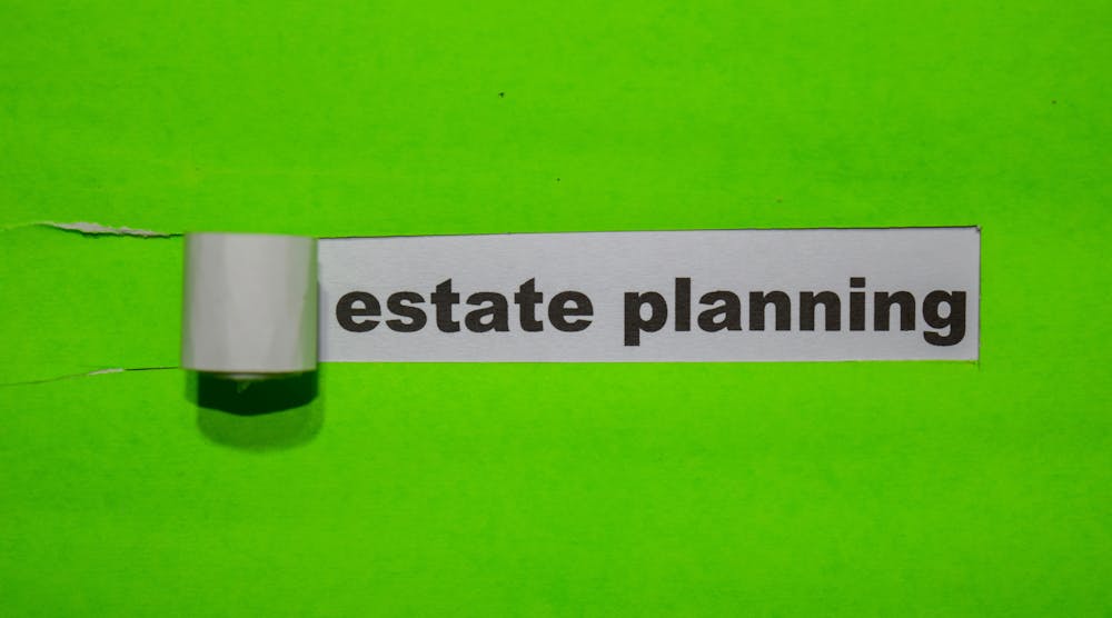 Copyright Bang Oland Dreamstime Estate Planning Green Background