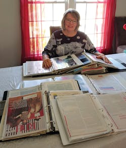 Dianne has kept every article she's written for the past 20 years, which now fill 11 three-ring binders. Dianne has kept every article she's written for the past 20 years, which now fill 11 three-ring binders.