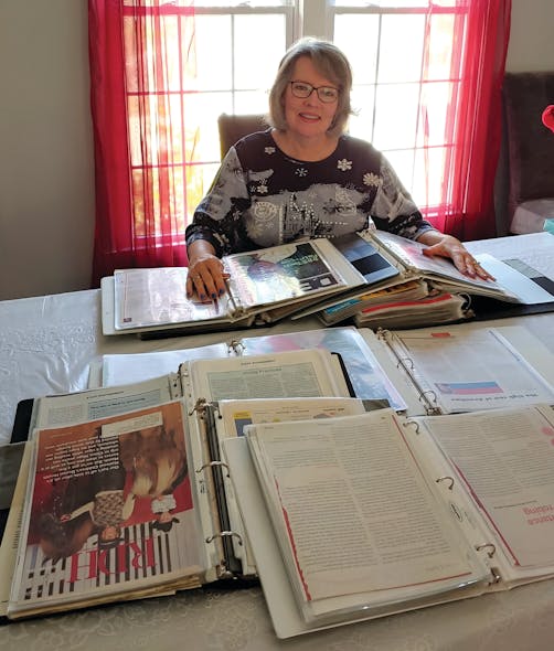 Dianne has kept every article she&apos;s written for the past 20 years, which now fill 11 three-ring binders.