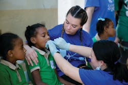 A member of Dr. Steven M. Pilpovich's team provides oral care at Good Samaritan Hospital. Dr. Pilpovich was among a group of US dentists who recently aided in the revitalization of the hospital's dental outreach program. A member of Dr. Steven M. Pilpovich's team provides oral care at Good Samaritan Hospital. Dr. Pilpovich was among a group of US dentists who recently aided in the revitalization of the hospital's dental outreach program.
