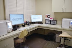 The practice recently purchased a second fastmill.io unit to work in conjunction with their glidewell.io system. This helps the team keep up with the increasing patient demand for in-office single-day crowns. The practice recently purchased a second fastmill.io unit to work in conjunction with their glidewell.io system. This helps the team keep up with the increasing patient demand for in-office single-day crowns.