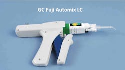 Figure 4: GC Fuji Automix LC is a new dispensing concept for resin-modified glass ionomer restorative material with relative ease of mixing, fluoride release, and several potential uses.