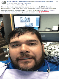 Figure 4: An example of a review posted directly on the user’s profile Figure 4: An example of a review posted directly on the user’s profile