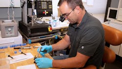 Figure 1: Dr. Shea Bess has 300 hours of testing various adhesives and techniques. Figure 1: Dr. Shea Bess has 300 hours of testing various adhesives and techniques.