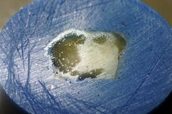 Figure 2: Standing water on dentin will lower bond strengths. Saturated dentin with no standing water is ideal. Figure 2: Standing water on dentin will lower bond strengths. Saturated dentin with no standing water is ideal.