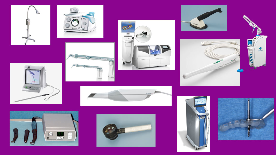 Figure 1: There are many dental technologies. Some of them help you produce procedures faster, easier, better, and for less cost. Seek those out and incorporate them into your practice. They motivate both dentists and team members as they learn to incorporate them into practice and use them effectively.