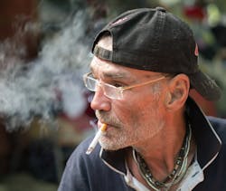 Figure 2: Research shows a way to nearly ensure implant failure, which is putting implants in a heavy smoker. Figure 2: Research shows a way to nearly ensure implant failure, which is putting implants in a heavy smoker.