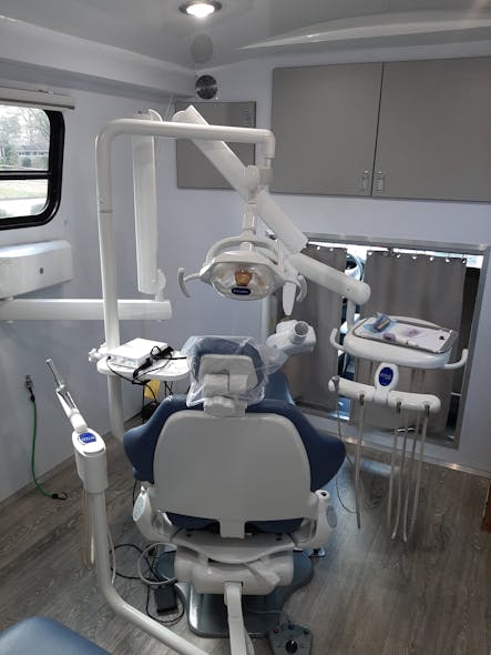 Spacious treatment rooms allow for comfortable four-handed dentistry.