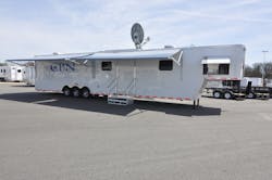 Mobile medical/dental clinic with satellite communications capabilities for remote operations