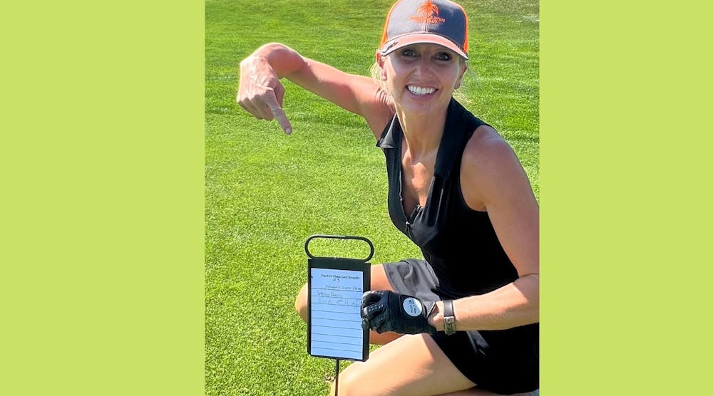 While pickleball is Dr. Erin Elliott&apos;s first love, golf is a close second.