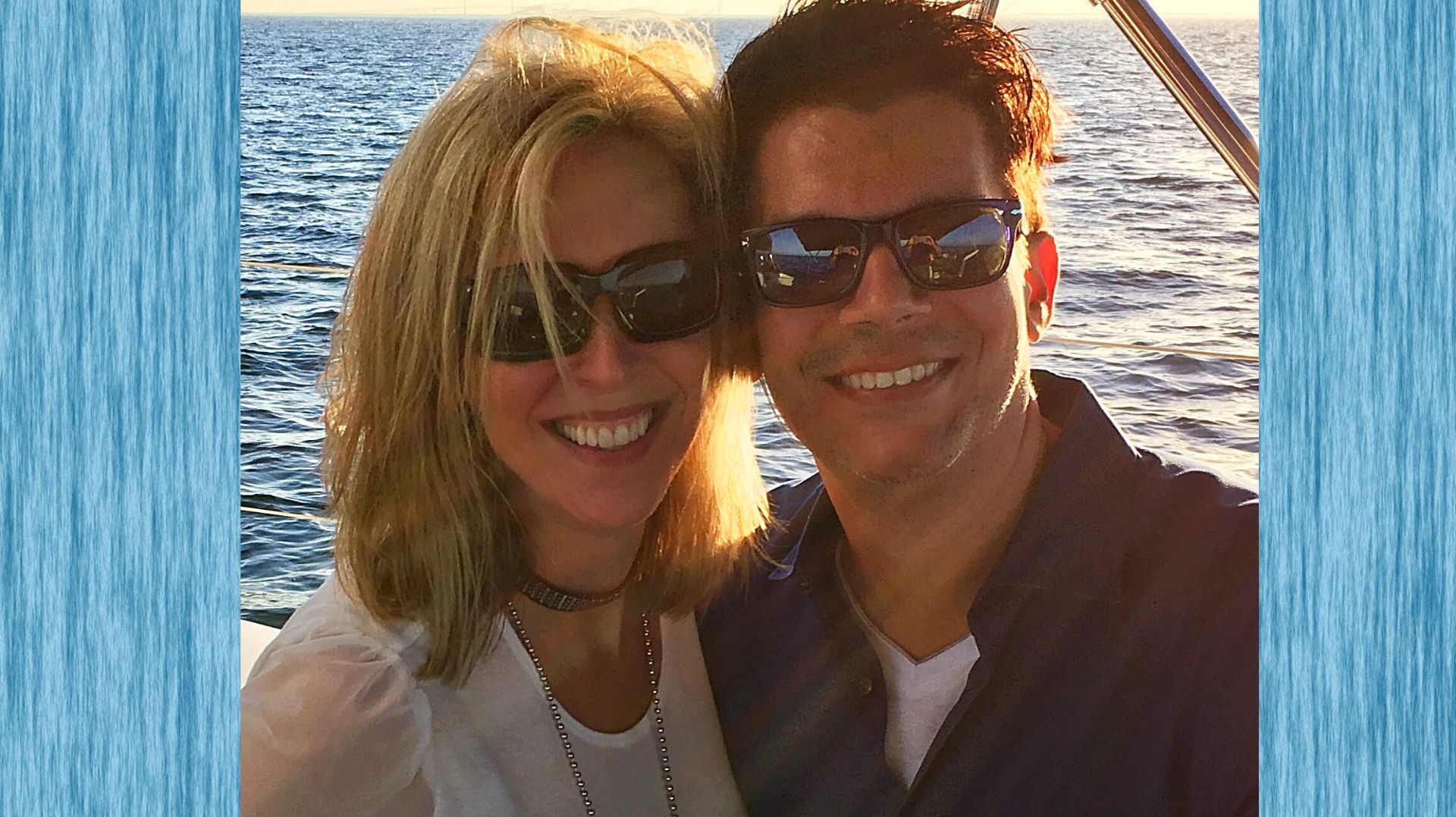 Dr. David Rice and his wife, Anastasia, enjoying one of their favorite activities: sailing Tampa Bay.