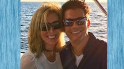 Dr. David Rice and his wife, Anastasia, enjoying one of their favorite activities: sailing Tampa Bay. Dr. David Rice and his wife, Anastasia, enjoying one of their favorite activities: sailing Tampa Bay.