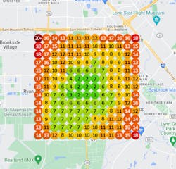 Figure 1: Google Maps grid Figure 1: Google Maps grid