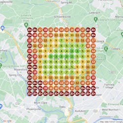 Google Heat Map for dental implants Google Heat Map for dental implants