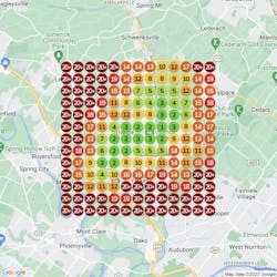 Google Heat Map for dentist Google Heat Map for dentist