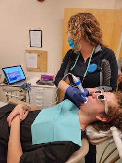 Amber and her team use intraoral cameras to educate patients and build trust. Amber and her team use intraoral cameras to educate patients and build trust.