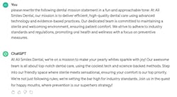 Figure 1: ChatGPT prompt and results Figure 1: ChatGPT prompt and results