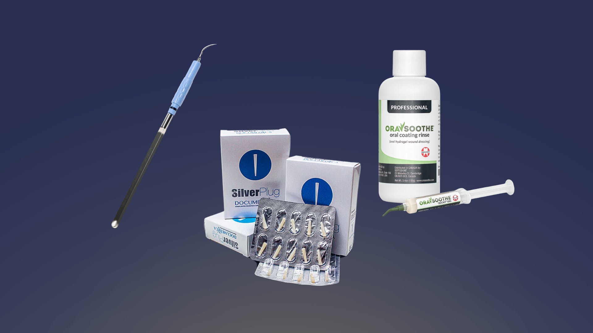 Dr. Glazer reviews Pac-Dent's autoscaler ultrasonic insert, SilverPlug, and OraSoothe rinse and gel.