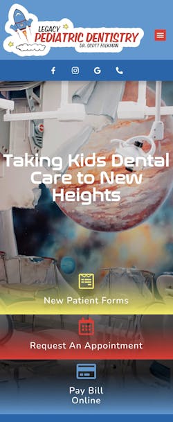 Figure 4: The same home page using adaptive design when viewed on a mobile device. Figure 4: The same home page using adaptive design when viewed on a mobile device.