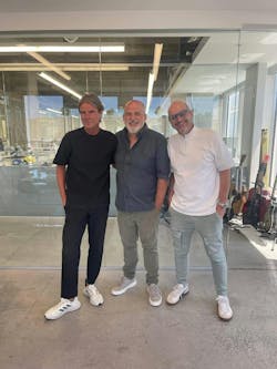 Figure 5: Michel Magne, Sam Alawie and Pascal Magne at the new education and research center Figure 5: Michel Magne, Sam Alawie and Pascal Magne at the new education and research center