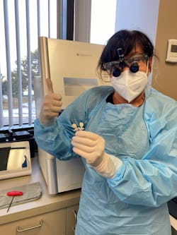 Dr. Bis with her DGSHAPE DWX-42W. Dr. Bis with her DGSHAPE DWX-42W.