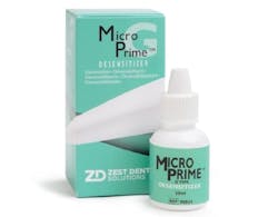 Figure 2: Example of a glutaraldehyde-containing product that disinfects tooth preps and reduces the start of new caries. Figure 2: Example of a glutaraldehyde-containing product that disinfects tooth preps and reduces the start of new caries.