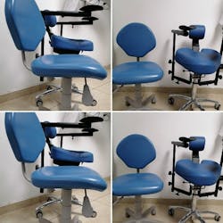 Figure 2: Comparison of conventional stool vs. ergonomic-designed stool