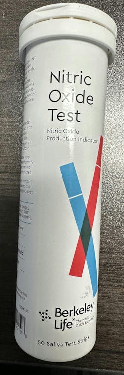 Figure 3: Nitric oxide test strip Figure 3: Nitric oxide test strip