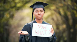 Worried graduate