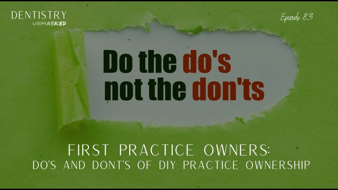 The dos and don'ts of DIY practice ownership with Jonathan Miller