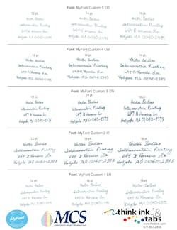 Figure 1: Handwriting font sample page. Figure 1: Handwriting font sample page.
