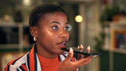 Young woman talking on smartphone Young woman talking on smartphone