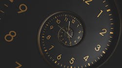 a dial indicating time a dial indicating time