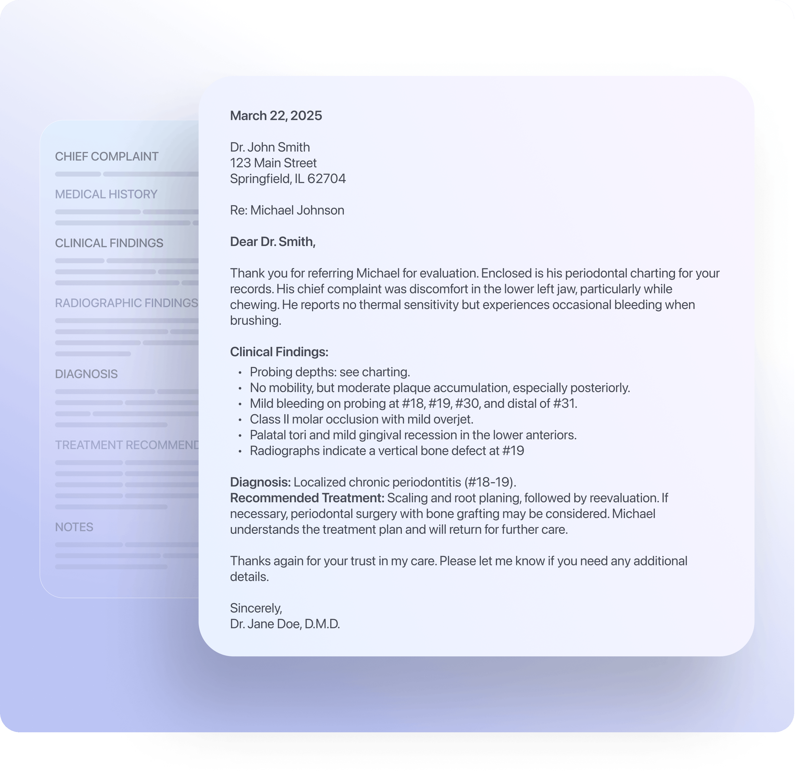 Example: DentalBee patient follow-up Example: DentalBee patient follow-up