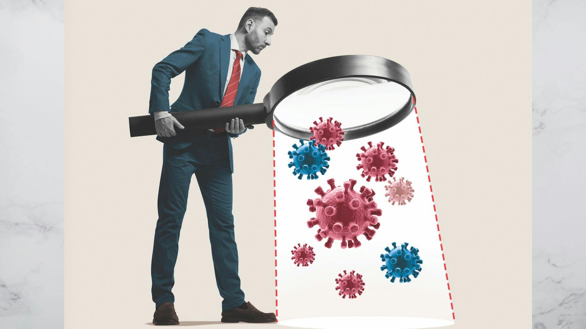 man_looking_at_bacteria_through_magnifying_glass