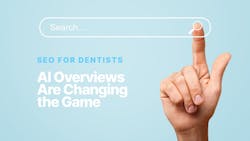 Finger clicking on a search icon Finger clicking on a search icon