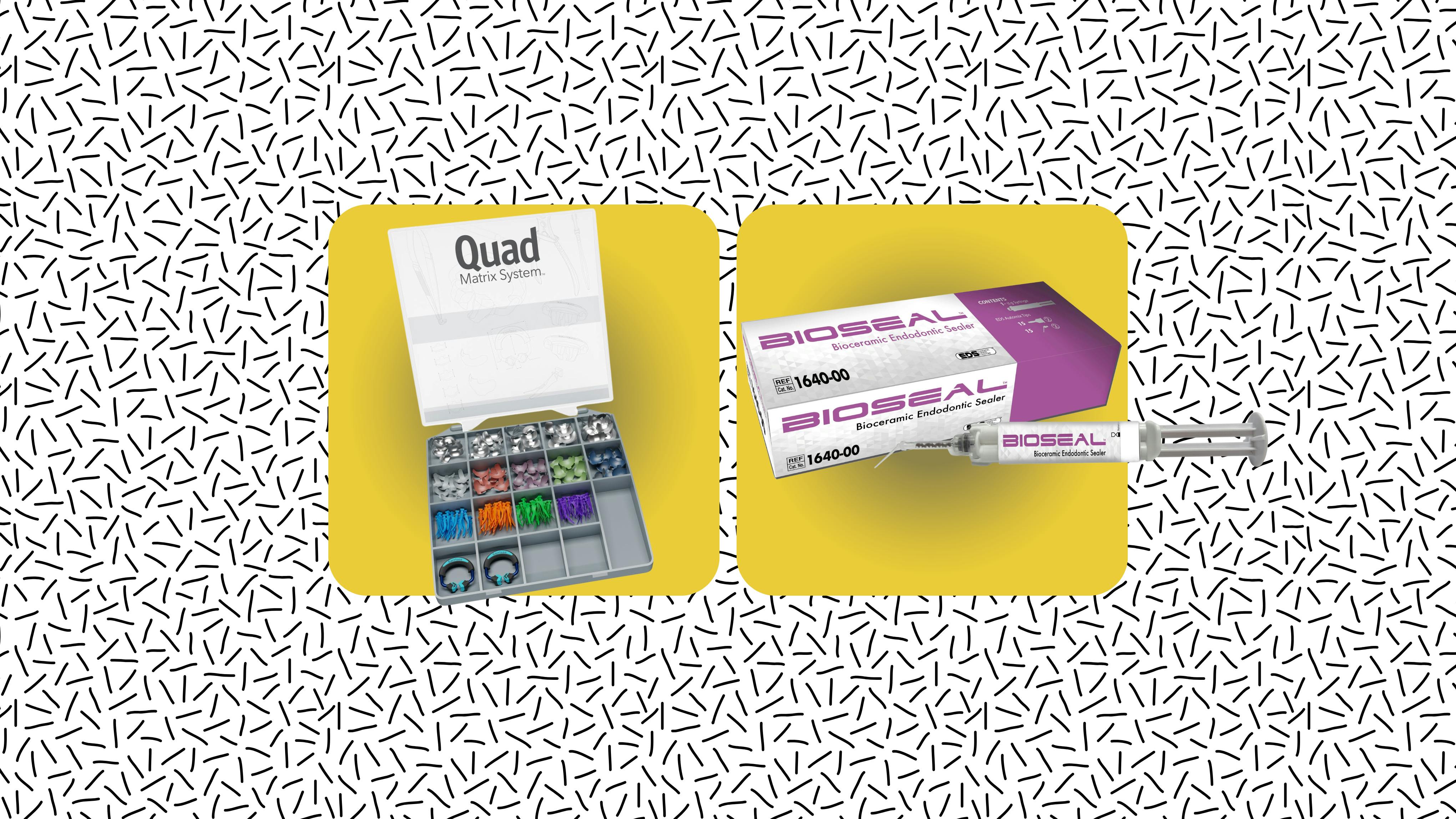 Product photos of Quad Matrix System and Bioseal