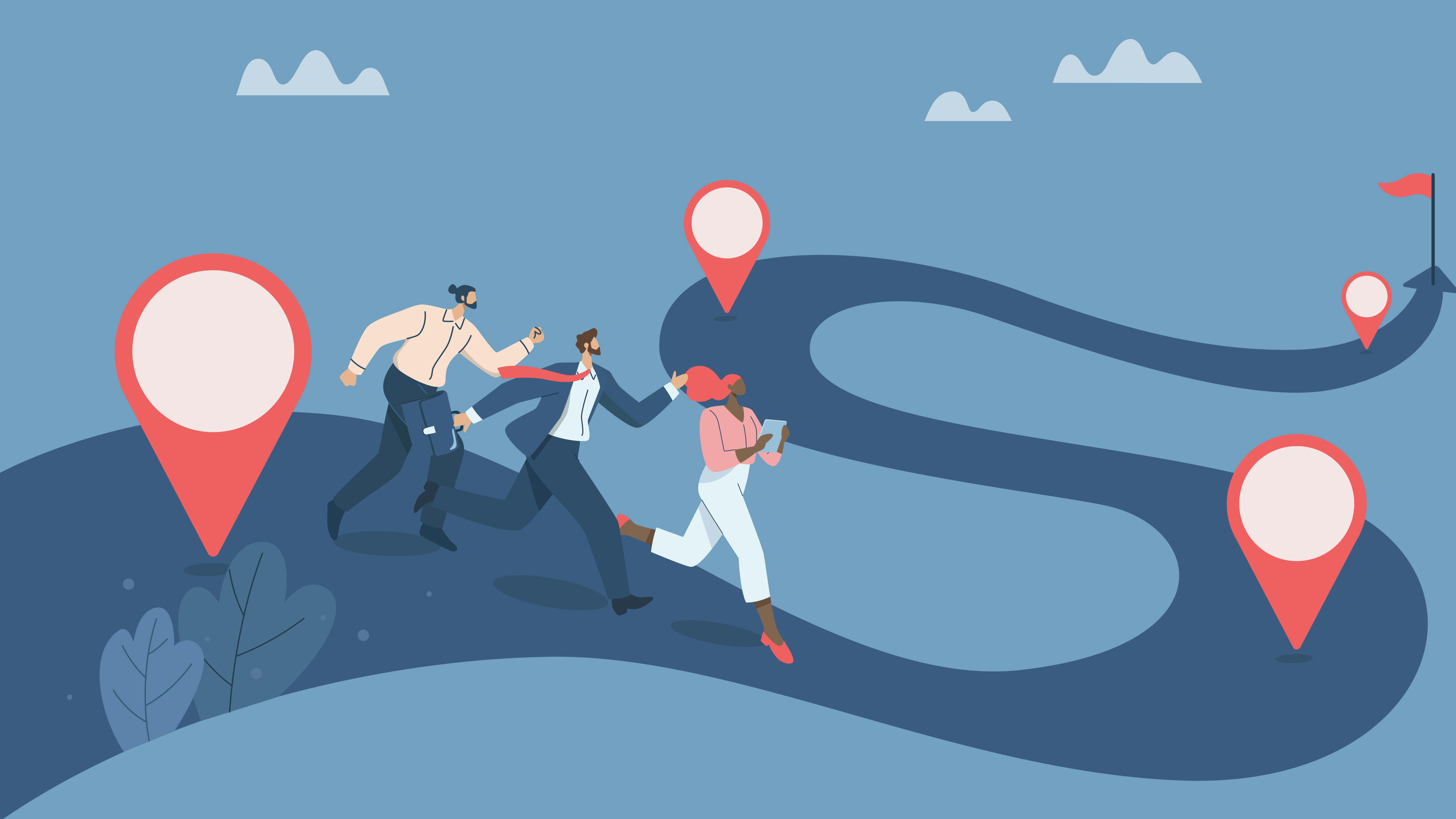 Illustrated roadmap for success