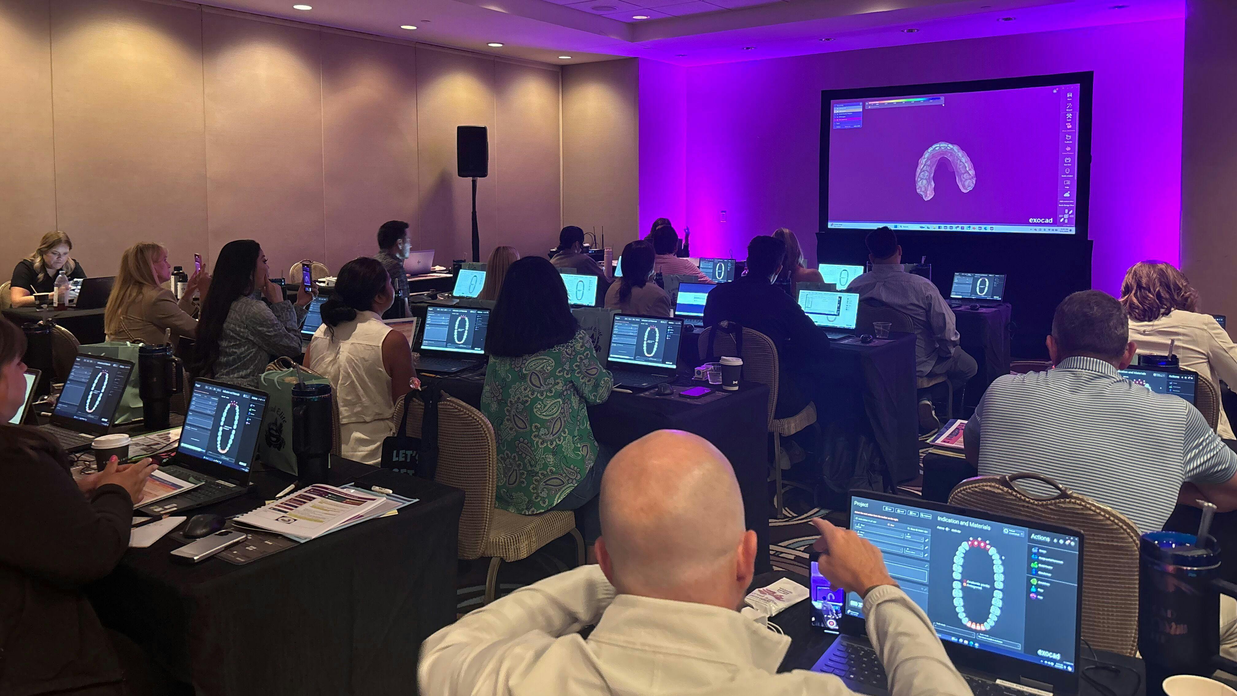 people taking the Exocad Elite 1 course called The Drip