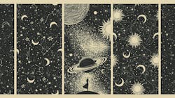 woman reaching for the stars and planets woman reaching for the stars and planets