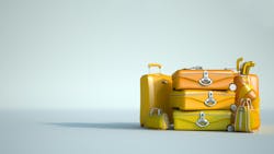 a stack of suitcases a stack of suitcases