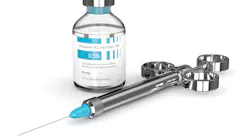 a syringe and a jar of anesthetic a syringe and a jar of anesthetic