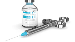 a syringe and a jar of anesthetic a syringe and a jar of anesthetic