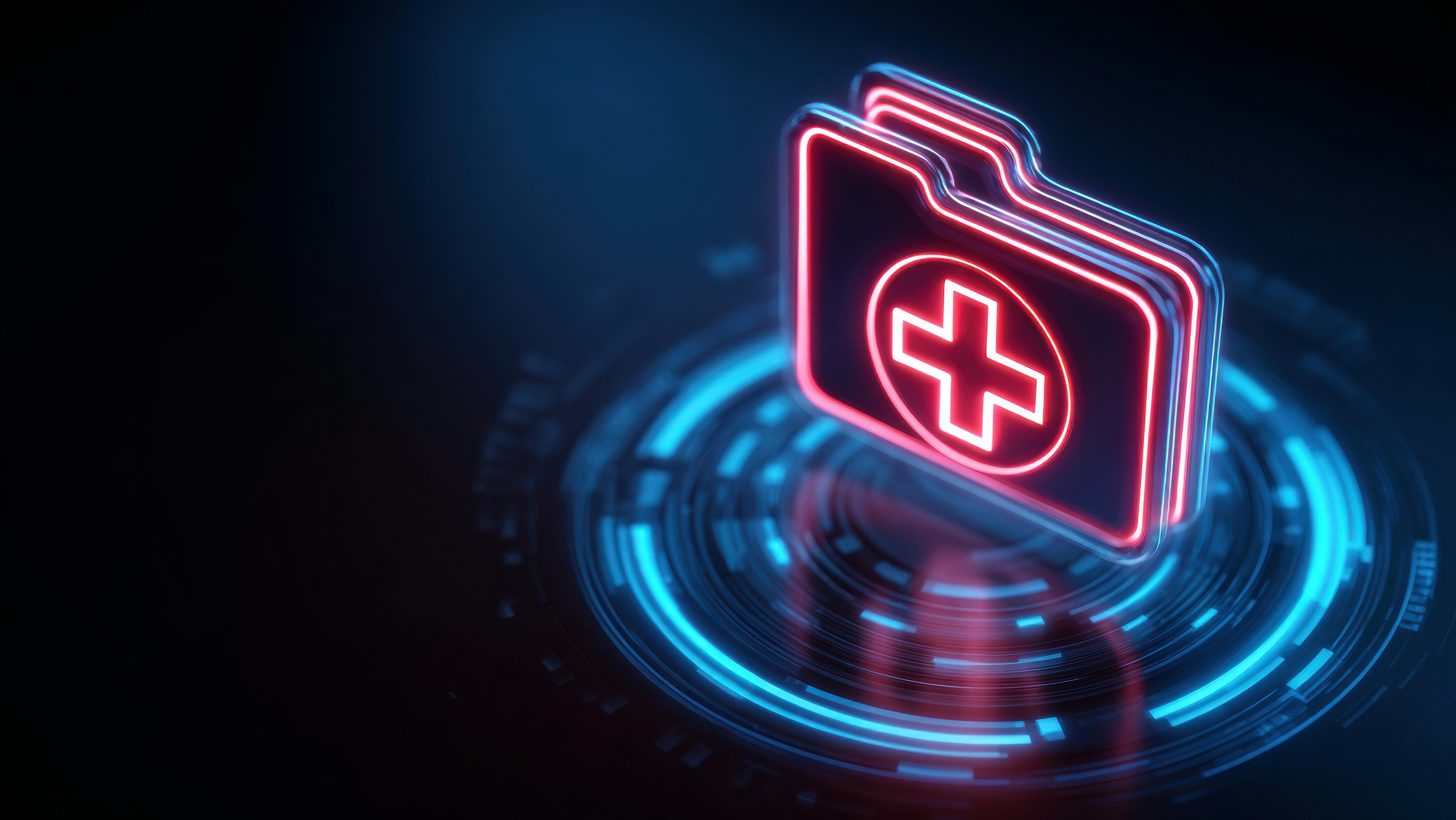 Digital rendering of a medical/dental patient file