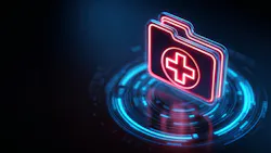 Digital rendering of a medical/dental patient file Digital rendering of a medical/dental patient file